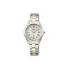 Antimagnetic Solar Quartz Titanium Strap Women's Watch White Dial SSQV106