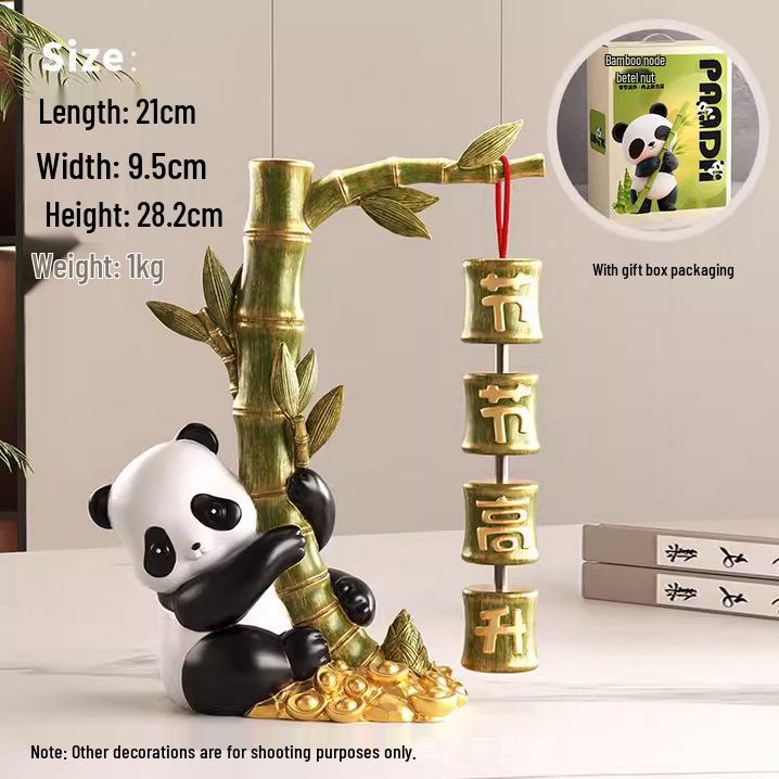 Panda Rising Step-by-Step Bonsai: Graduation & Housewarming Ornament for Living Room or TV Cabinet