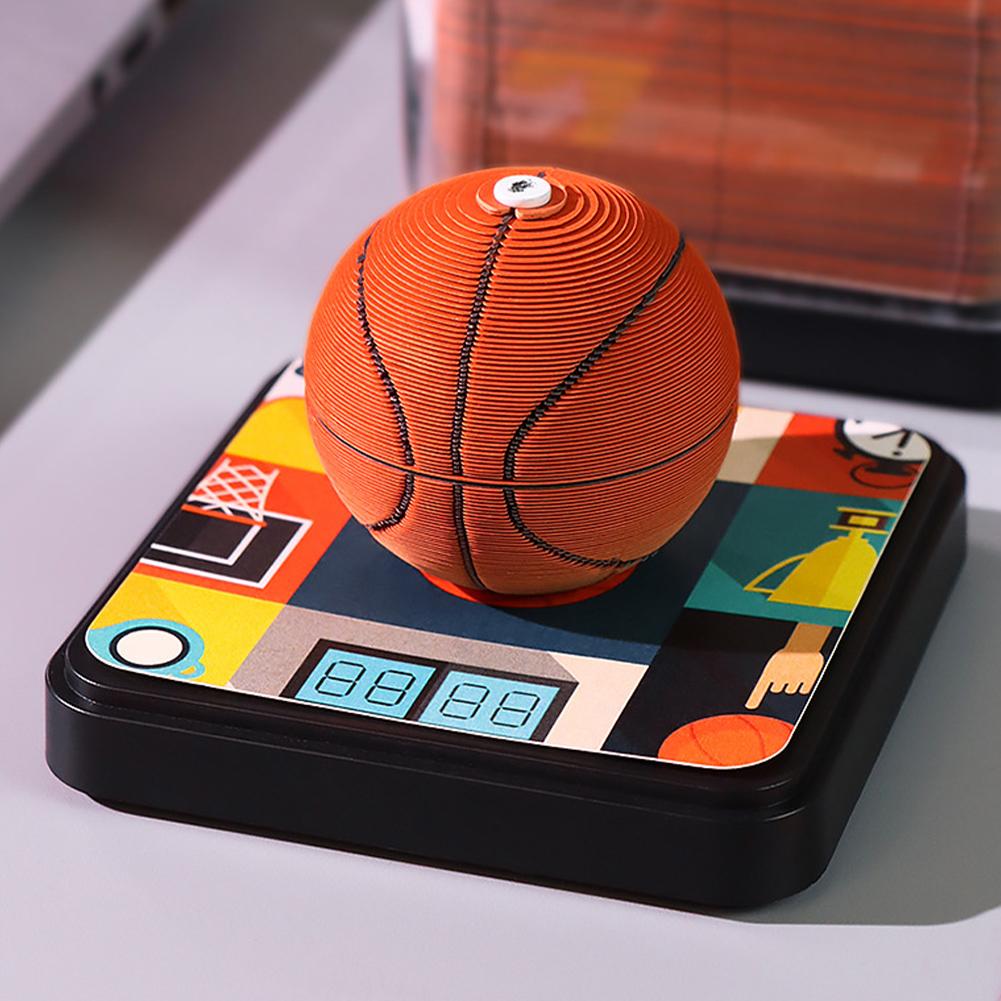 2025 Time Piece Calendar with LED Light and Pen Holder 3D Calendar Paper Carving Art Memo Pad Notepad Novelty Gift