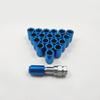 Blue Anti-Theft Tire Lug Nuts with Removal Key