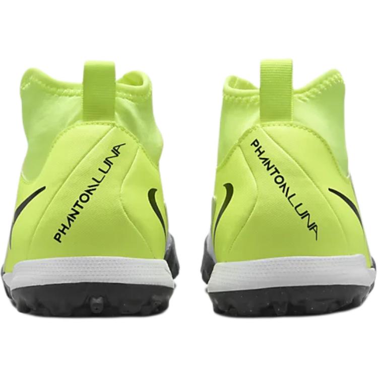 Nike Jr. Phantom Luna 2 Academy Comfortable Shock Absorbing Durable Mid-Top Kids Soccer Shoes Kids Soccer Shoes White Green FJ2610-003