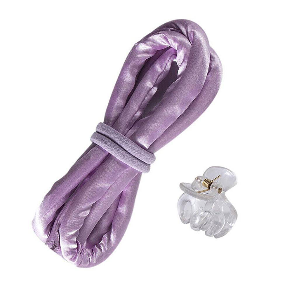 Heatless Wave Rod Headband No Heat Silk Curls Ribbon Soft Hair Rollers for Straight Hair and Curly Hair Type
