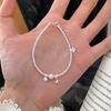Silver Pearl Shattered Bracelet Women Ocean Star Shell Minimalist Jewelry Gift