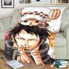 Soft Flannel Blanket with "ONE PIECE" Print Warm for Beds, Sofas, Bedrooms and Travel Use
