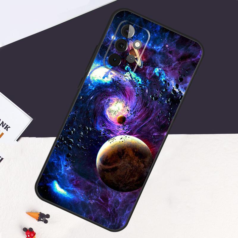 Space Solar System Planets Universe Case For Samsung Galaxy A13 A35 A15 A55 A53 A33 A36 A56 A26 A16 A22 A32 A52 A54 A34 A05 A06