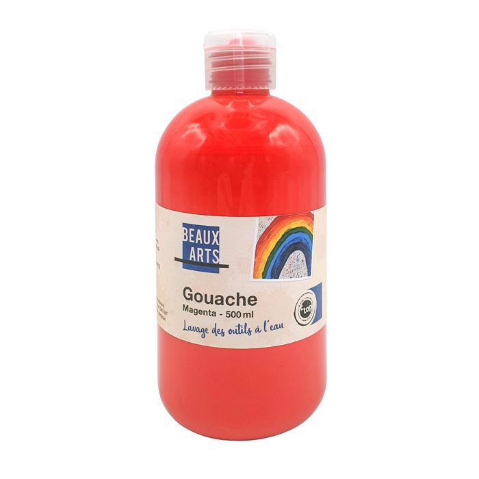 MégaCréa DIY - Gouache fabriqué en France Rouge primaire 500 ml