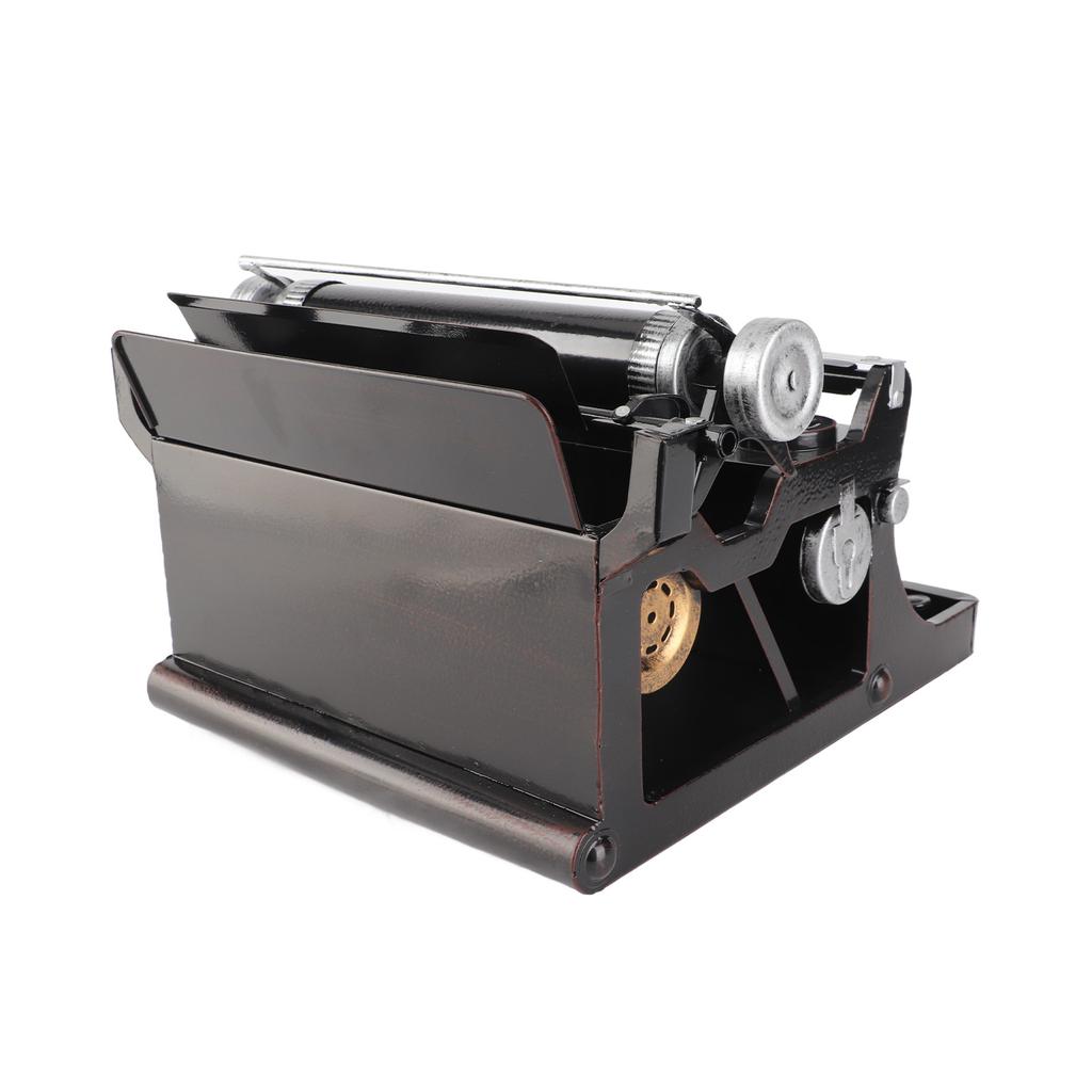 Старинная пишущая машинка Модель Черный Ретро Винтаж Портативный Ручной Реквизит Ручной Работы Модель Украшения