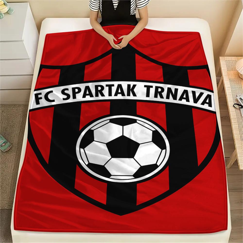 1Pc FC Viktoria Plzen Print Flannel Blanket, High quality Comfortable for All Seasons, Home Decor, Warmth and Comfort, Perfect for Christmas GiftS
