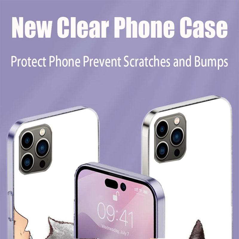 Чехол-брелок с котенком и поцелуем, мультяшный чехол для телефона Apple Iphone 16E 16 17 Pro Max Air 15 Pro 14 Plus 12 13 Mini, милый чехол