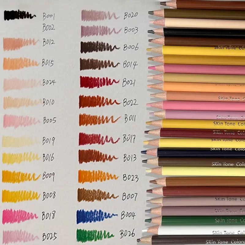 26/50/72 цвета кожи, масляный карандаш, профессиональный набор цветных карандашей для рисования, рисования для детей, студентов, школьных художественных принадлежностей