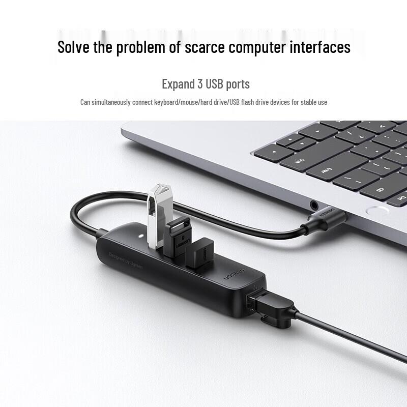 Хаб UGREEN USB-C с адаптером Ethernet (Китайская версия)