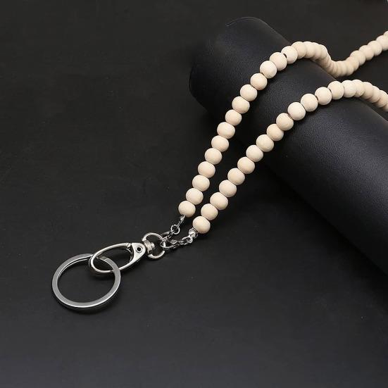 Красочные деревянные бусины учитель шнурок держатель удостоверения личности выдвижной значок катушка ключи очки