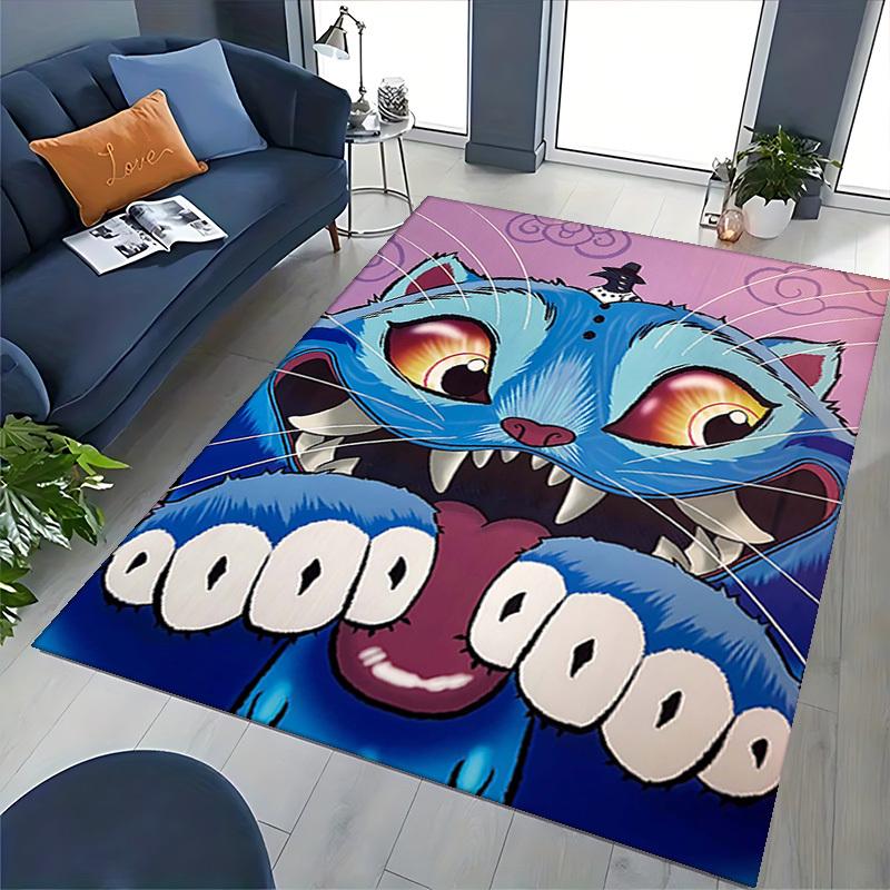 1pc Anime Cat with Crow Chair Mat - Office Desk Pad, Anti-Slip Carpet for Home Decor, Suitable for All Seasons, Perfect Gift for Anime Lovers.O099