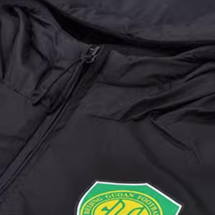 Nike Удобная толстовка с капюшоном на молнии Beijing Guoan Cotton Jacket Men Jackets Black CJ5298-010
