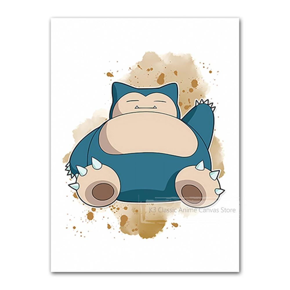 Canvas Print Pikachu Modern House Gifts for Friends Hanging Classic Cartoon Character Image Modular Prints Cartoons