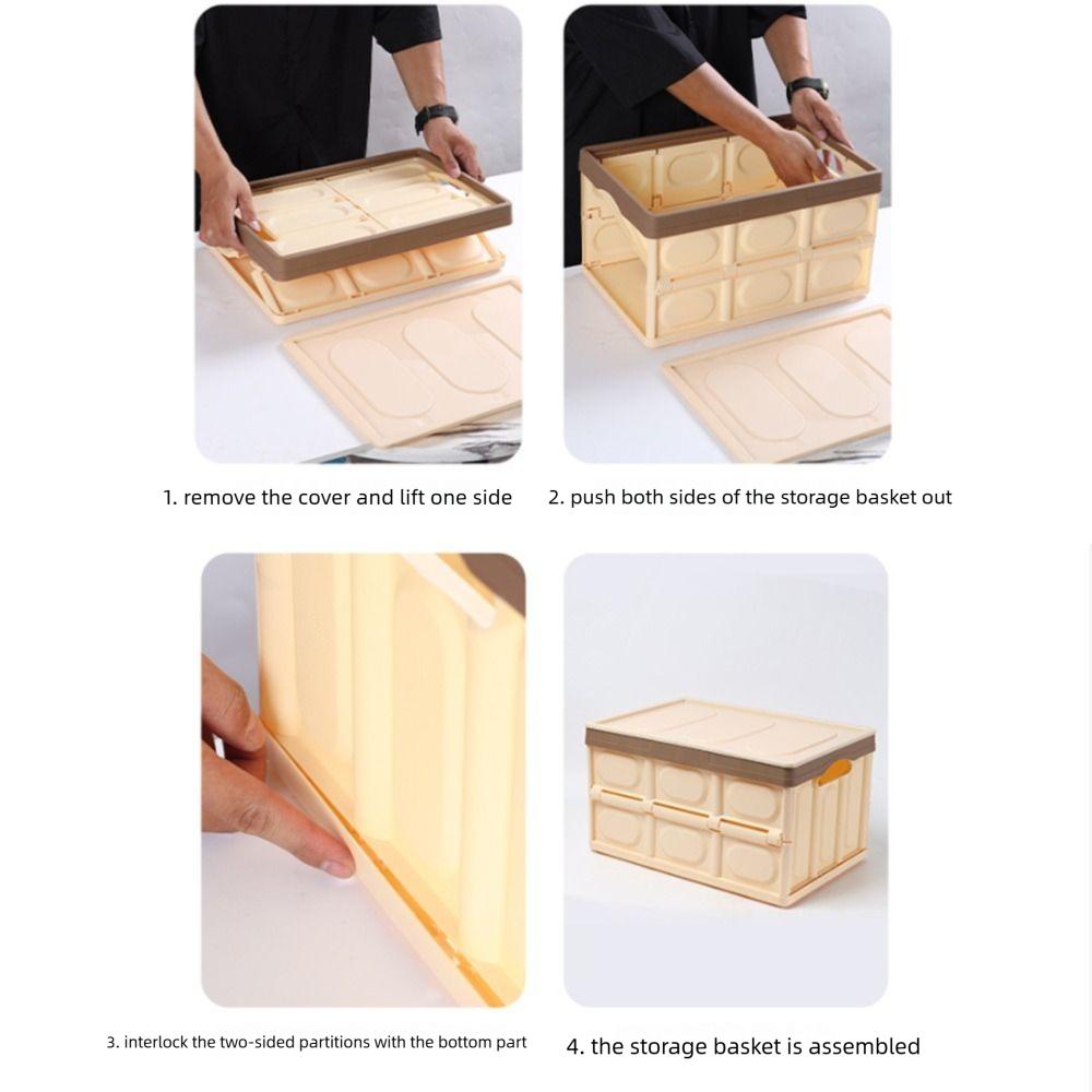 Plastic Material Foldable Storage Box Multi-functional Large Storage Box Car Storage