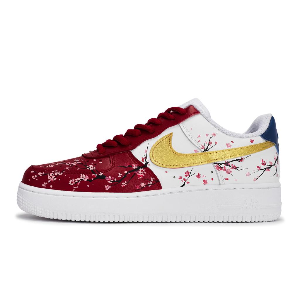 Nike Air Force 1 811 Manufacturing, Mei Ying Gilded, Special Shoe Box Abrasion Resistant Abrasion Resistant Low top CW2288-111(Team80-SBOX)