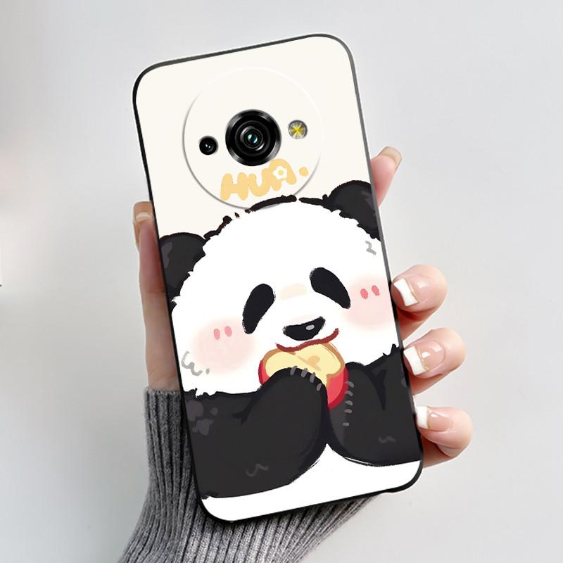 Для Oukitel C59 Чехол Oukitel C59 Pro Обложка Роскошный Милый Любовь Кролик Забавный Узор Черный ТПУ Мягкий Силикон Защитный Чехол для Телефона