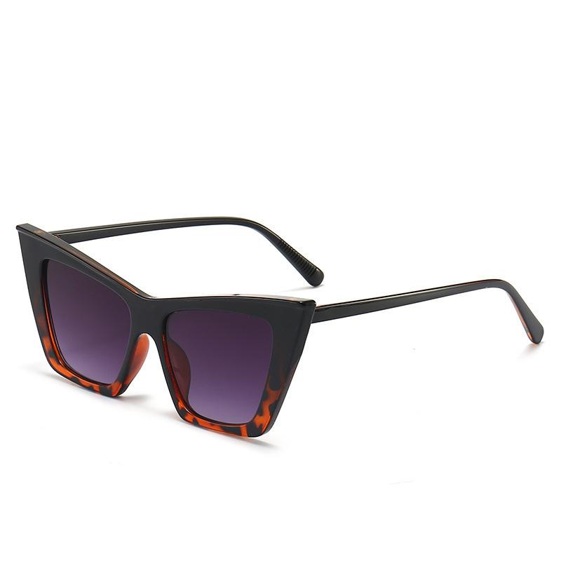 New Style European And American Fashionable Large-frame Sunglasses, Trendy Street Photography Cat-eye Sunglasses 5297