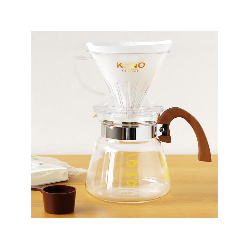 Престижный набор для приготовления воронок в стиле KONO на 4 персоны с деревянной ручкой