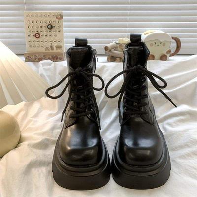 Винтажные ботинки Maillard Martin женские 2025 осень новые в британском стиле маленькие мужские увеличивающие рост с юбкой платформа короткие ботинки