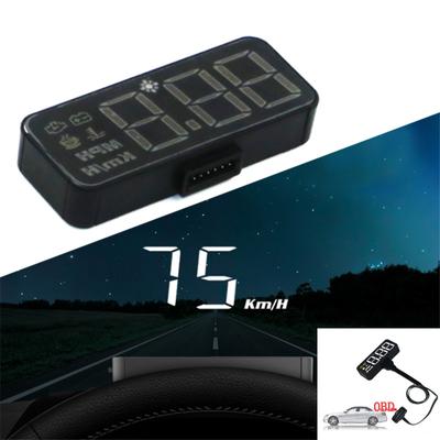 Автомобильный HUD OBD2 Проектор на лобовое стекло Спидометр Лобовое стекло км/ч/миля Температура воды Вольтметр