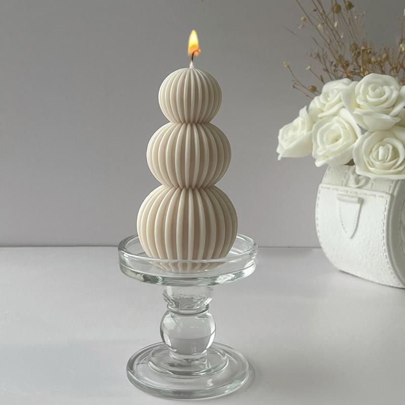 1 шт. Белая изогнутая современная волновая сфера скандинавская соевая восковая свеча экологически чистая геометрическая свеча скандинавская