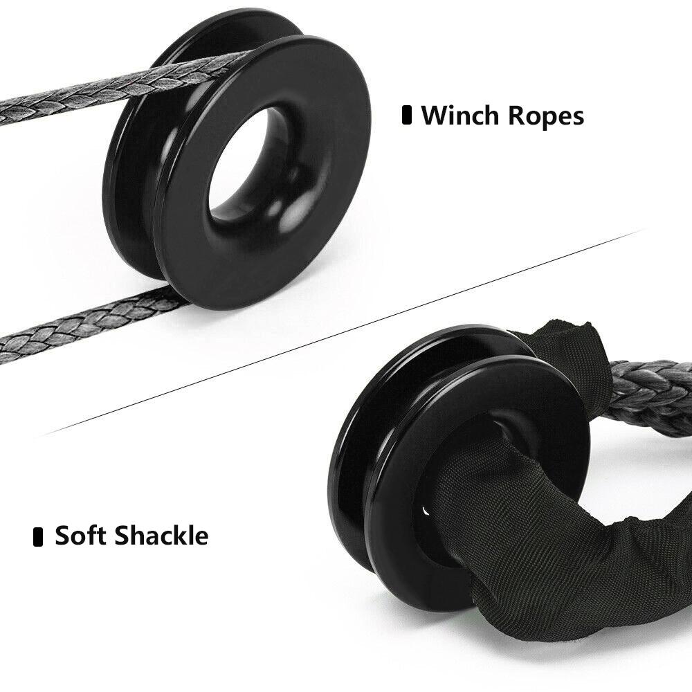 Aluminum Winch Snatch Recovery Ring 41000lb Snatch Block Ring Snatch-Ring Snatch Pulley For Soft Shackle ATV UTV BTD033