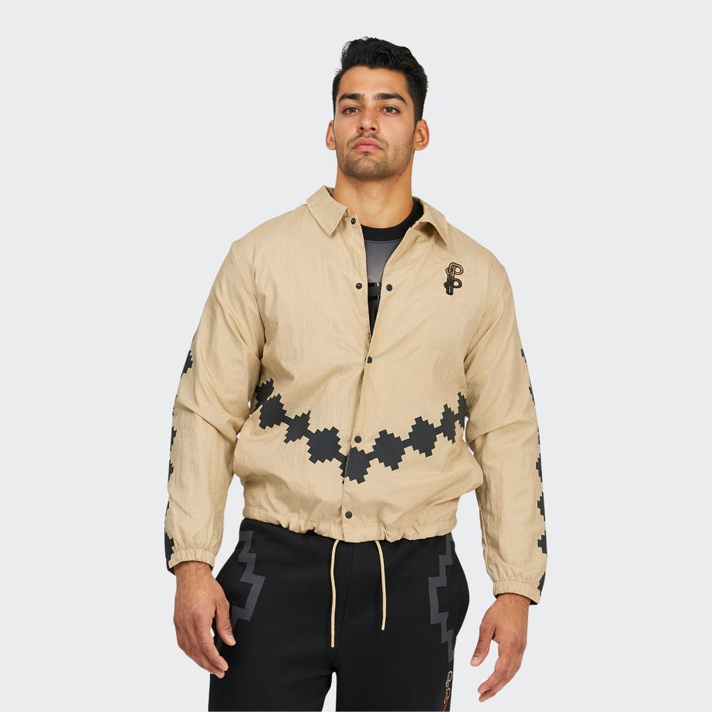 Puma X PRONOUNCE Woven Jacket With Geometric Pattern Unisex Jackets Khaki 532152-20