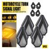 4X Встраиваемый мотоциклетный последовательный оранжевый светодиодный указатель поворота