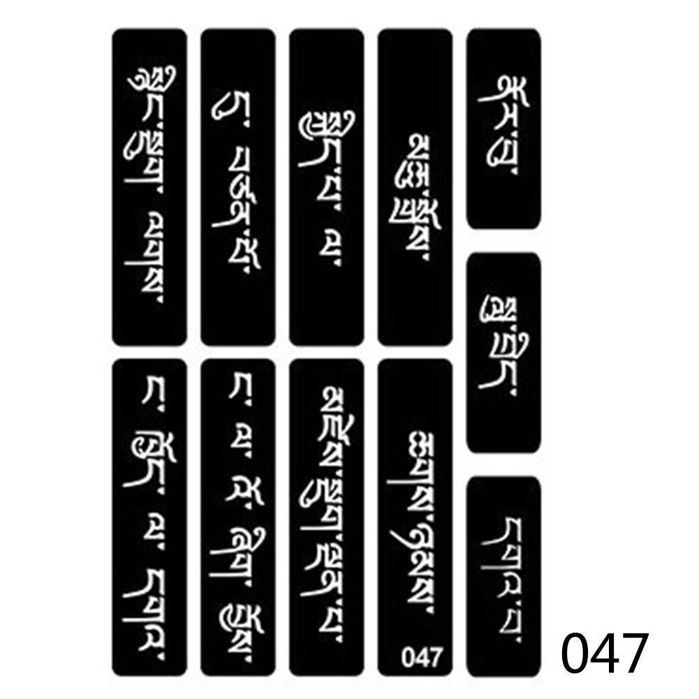 40 стилей, маленькие трафареты для татуировок с аэрографом для женщин и детей, шаблон для рисования, трафарет для татуировки хной для рисования, блестящие татуировки