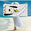 Snoo-dog Heart Background Beach Towel, Super Soft Microfiber, Gift for Her/Him, Birthday, for Pool, Beach, Travel, Home Decor Fan gifts