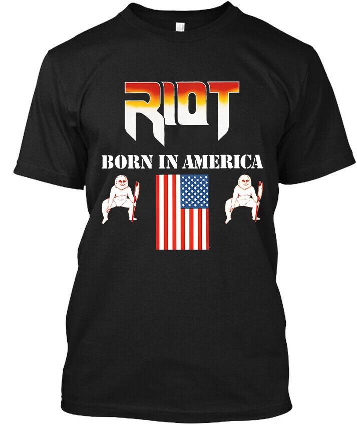 Riot V Born in America American Speed Metal Band T-Shirt Size S-5XL
