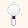 Portable Double-Sided Folding Handheld Beauty Mirror Round Makeup Mirror 30x Magnifying Handle