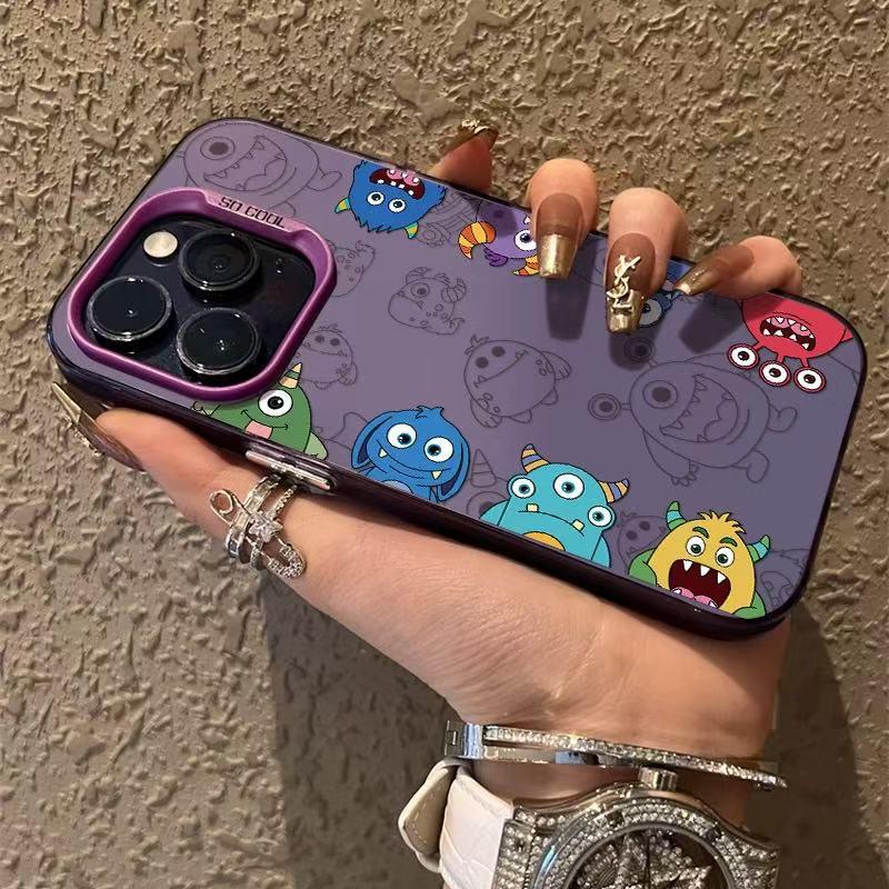 Cartoon Monster Phone Case for Apple iPhone 12/13/14/15 Pro/16 Pro Max/17
