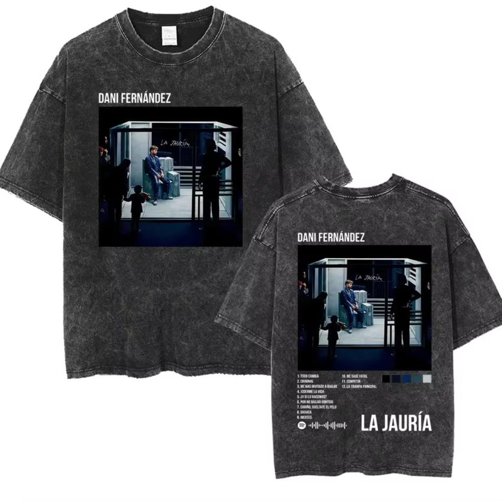 Dani Fernandez Harajuku Album Tour Vintage Washed YK Tshirts Men Women Tshirt Aesthetic Casual Cozy Oversized Tops Streetwear
