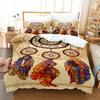 Dreamcatcher Bedding Set 3D Printed Vintage Romantic Duvet Cover Set with Pillowcases Luxury Bed Linen Set for Adult Gift Home