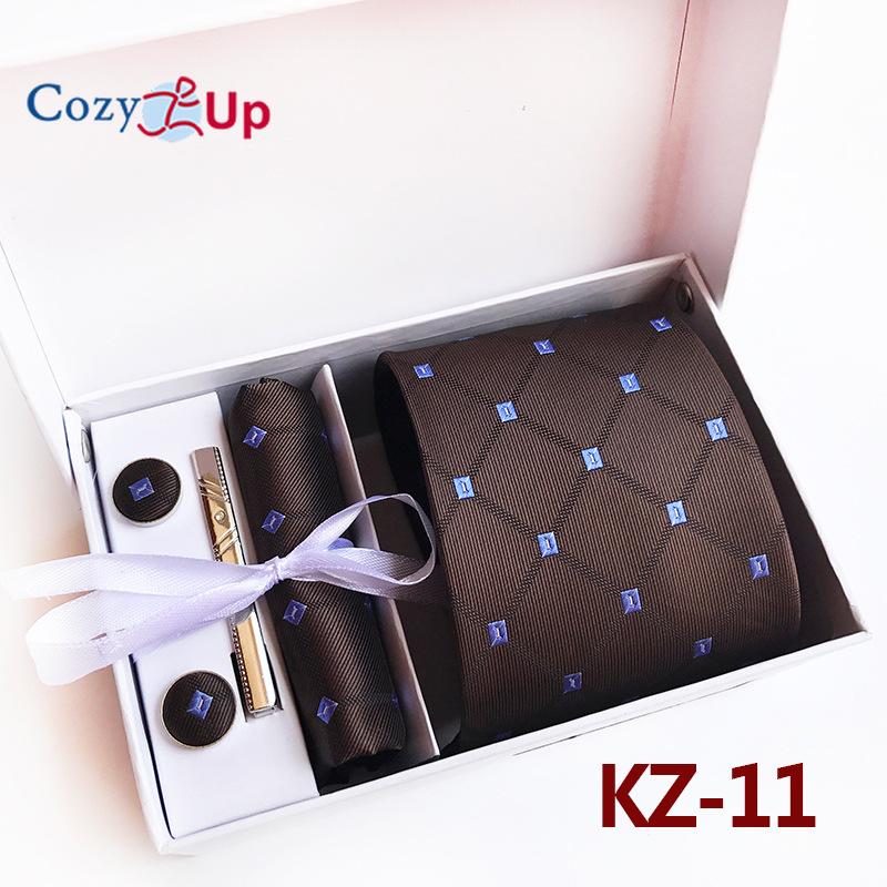 Cozy Up Набор из 6 предметов, мужские галстуки с узором пейсли, включая галстук, квадратный шарф, манжеты, зажим для галстука, подарочная коробка