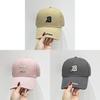 Baseball Cap Women Embroidered Letter Cotton Casual Sun Hat For Autumn