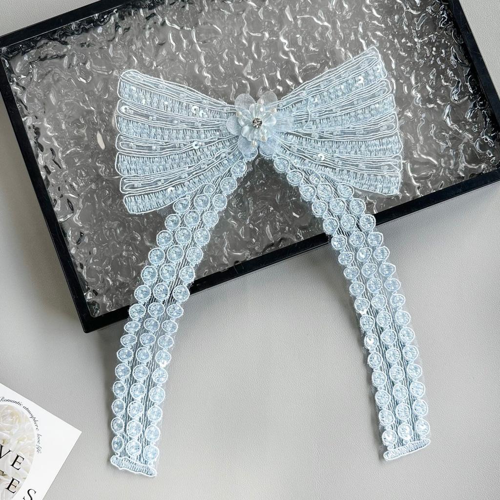 Изысканные многоцветные бусины ручной работы, пайетки, банты для ногтей, нашивки, платья, топы, декоративные тканевые наклейки, аксессуары