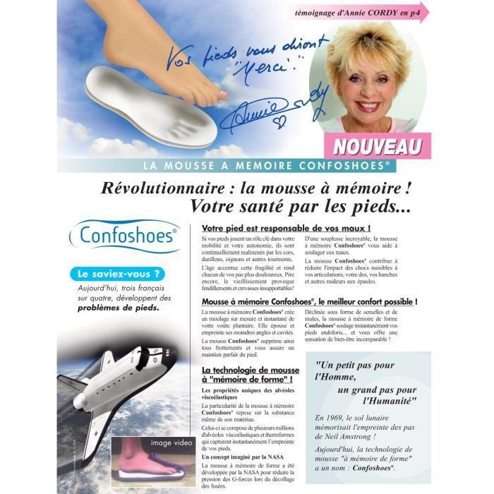 Pediexpert Pantoufles ConfoShoes À Mémoire De Forme - Taille 40/41