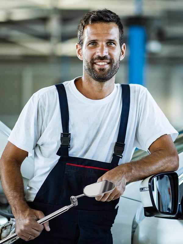 Механическое зеркало с вращением на 360 градусов и светодиодной подсветкой. Инструменты для проверки механических автомобилей. Для проверки мелких деталей автомобиля.