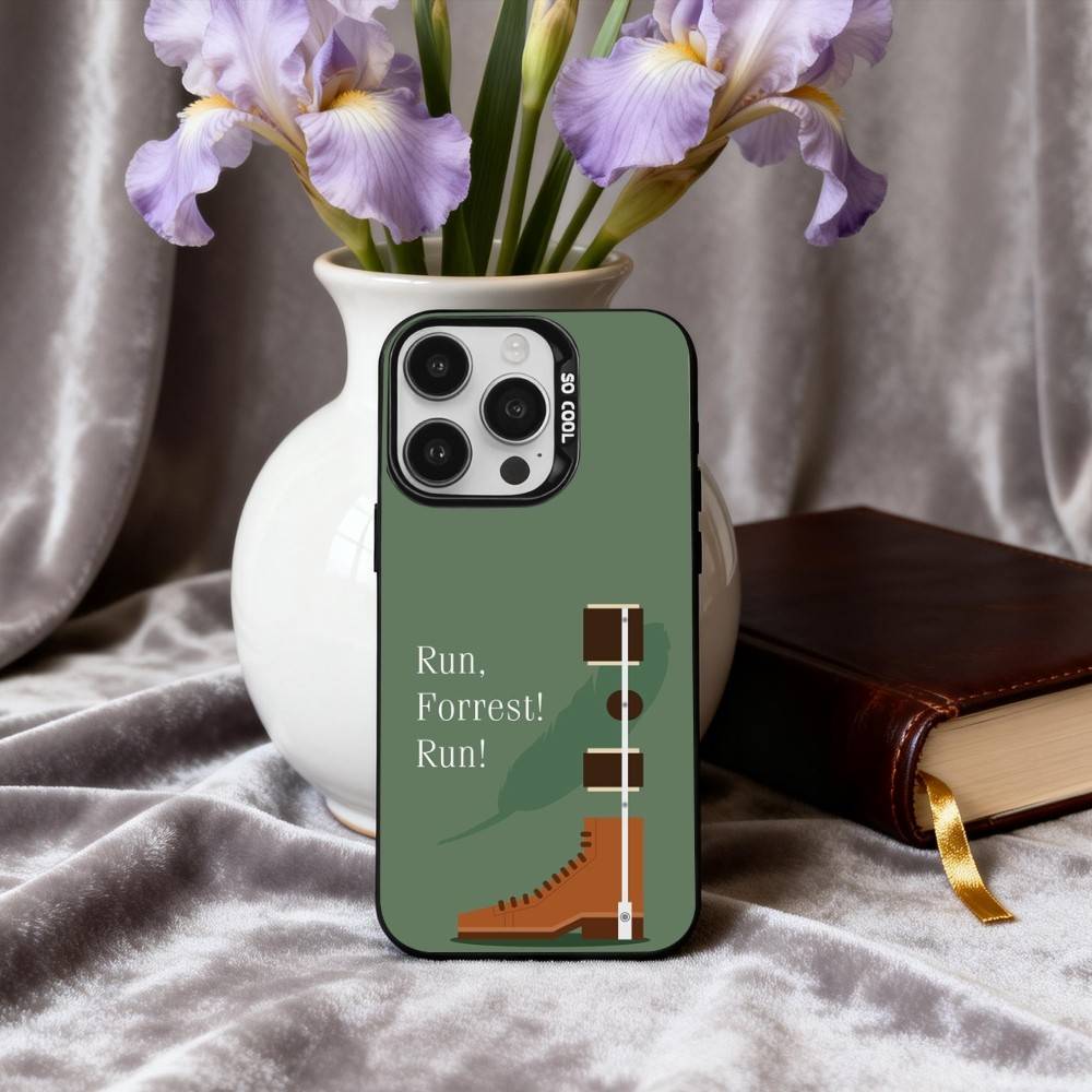 F-Форрест Гамп Чехол для телефона For iPhone17,16,15,14,13,12,11 Plus,Pro Max Конфетный Посеребренный Внутренний Чехол