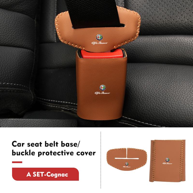Car Seatbelt Buckle Cover Protector Cover Anti-scratch N Cover For Alfa Romeo Giulietta GT 159 147 156 Mito Brera Giulia Spider F1