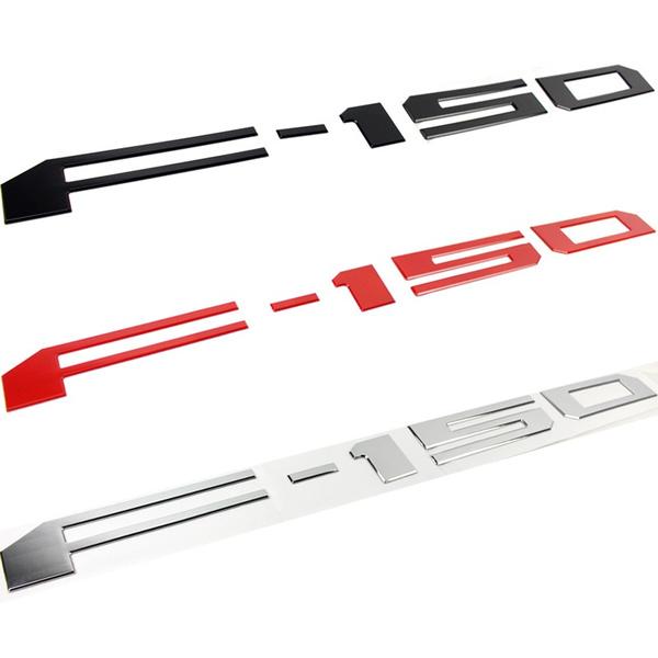Клейкие буквы на вставке задней двери F150, 3D эмблема F150, буквы-наклейки на заднюю дверь багажника для F150 2018 2019 (Хром)