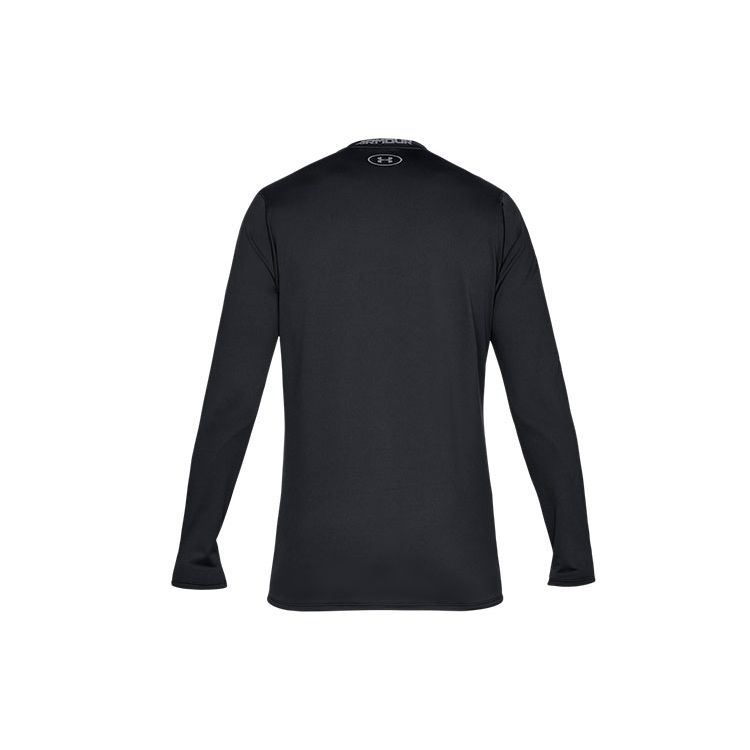 Under Armour Футболка Dry Fit Stretch с круглым вырезом и длинным рукавом, мужские топы, черная 1332491-001