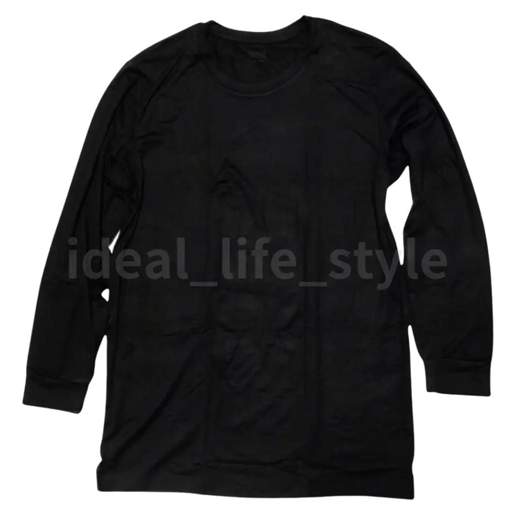 Uniqlo HEATTECH T-Shirt S-4XL Crew Neck Long-Sleeve Tagless Men 472909 NWT