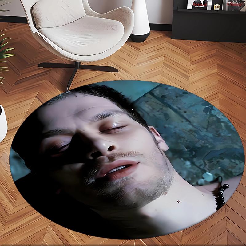 Klaus Mikaelson (1) Round Office Rug Decorative Floor Rug for Office Bedroom Living Room and Home Space