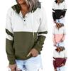 Women's Pullover Hoodies Tops Casual Button Down Long Sleeve Pocket Sweatshirts