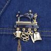 Metal Badges Pendants Enamel Brooch Sewing Machine Brooch Hanger Brooches Suit Collar Pins